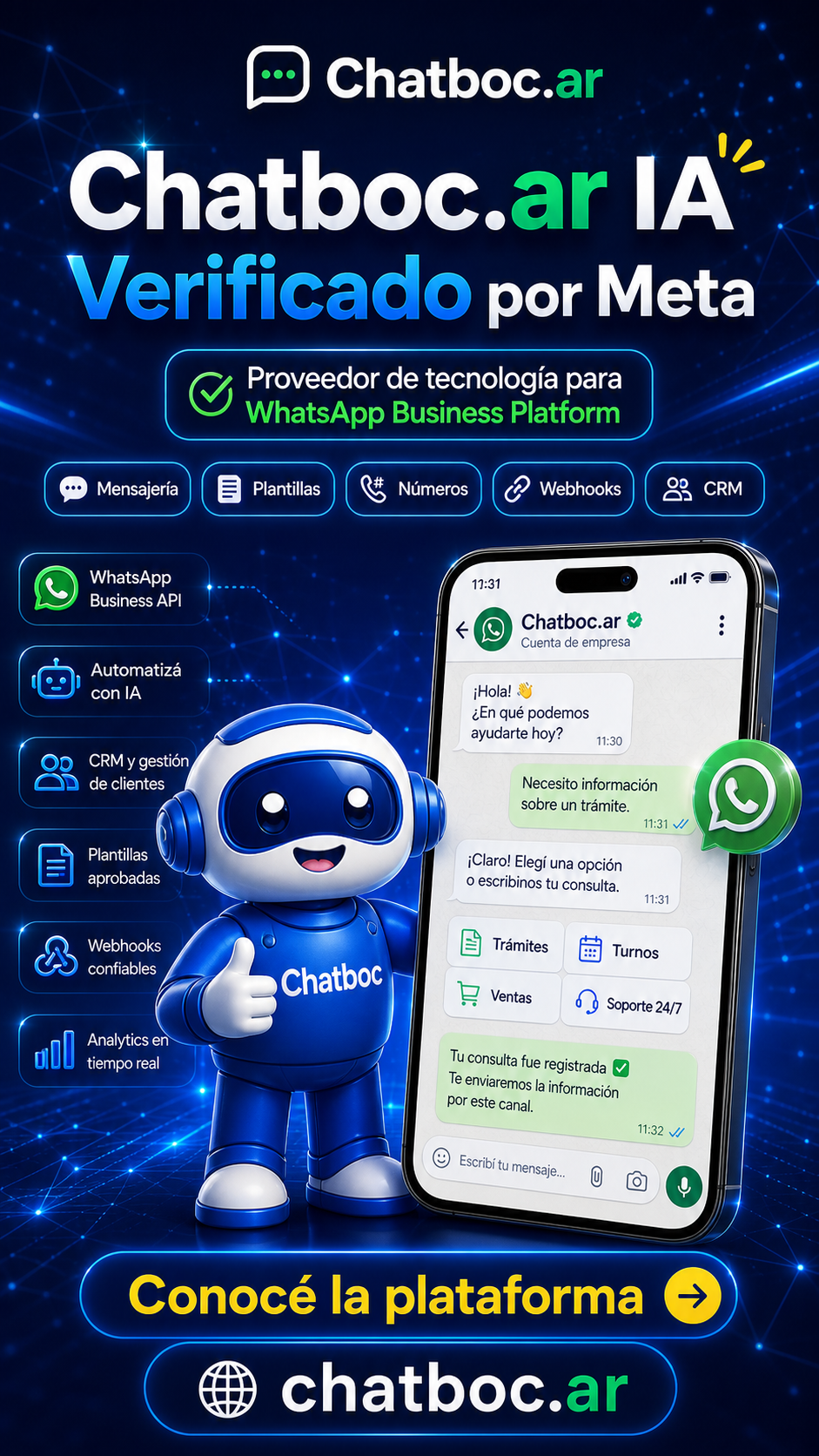 Chatboc.ar verified by Meta as a technology provider for WhatsApp Business Platform